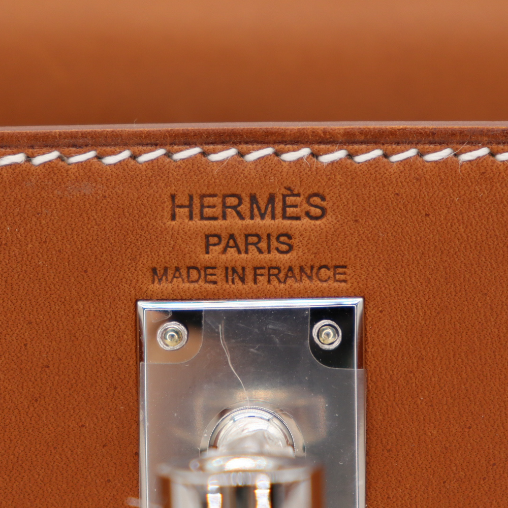 Hermès 25cm Kelly Sellier Ombre Lizard Palladium Hardware