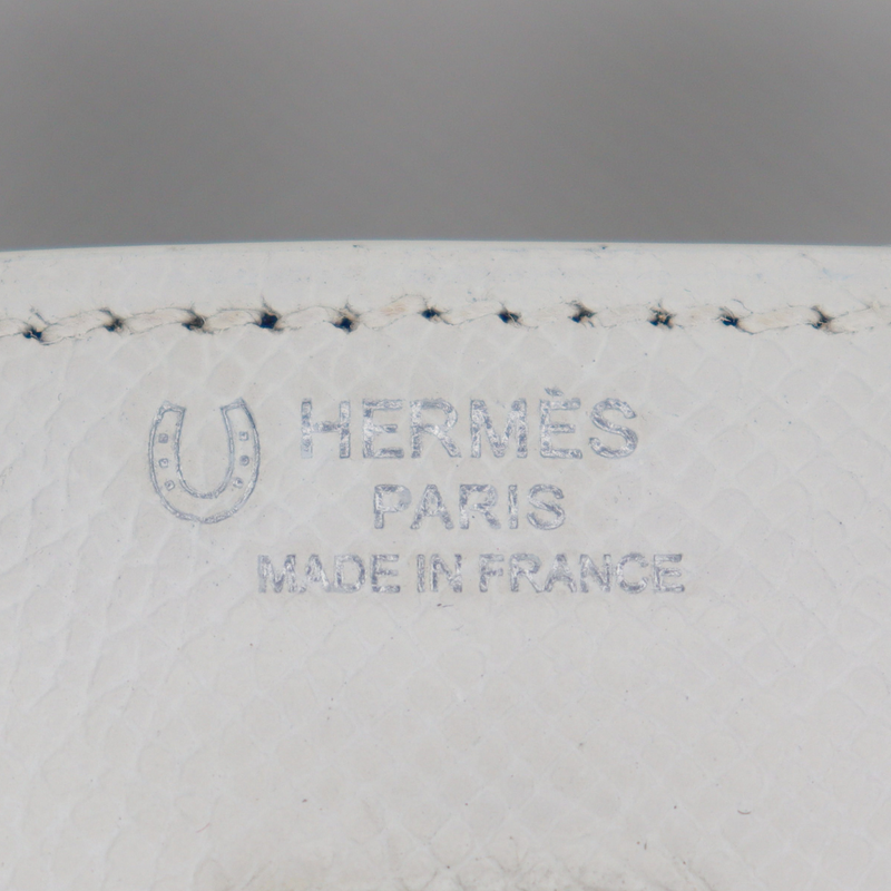 Hermès 25cm Birkin HSS White/Black Epsom Leather Palladium Hardware