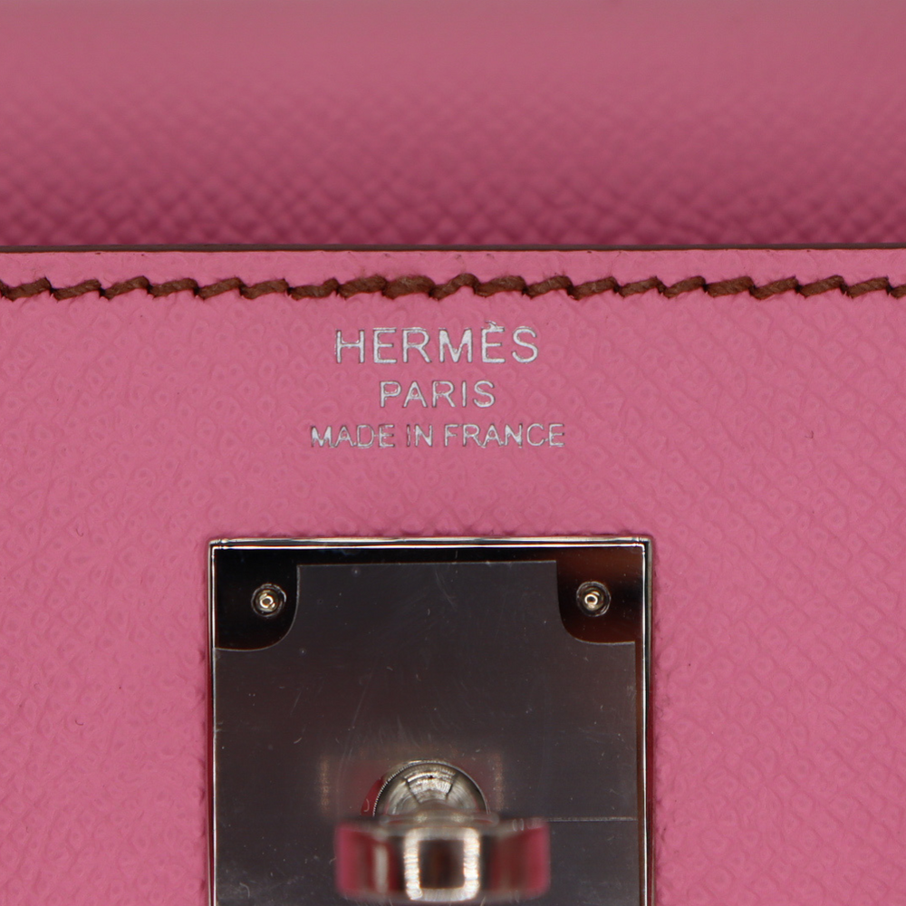 Hermès 28cm Kelly Retourne Amethyst Matte Alligator Gold Hardware