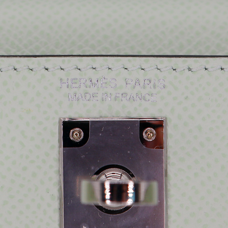 Hermès Kelly II Sellier Mini Vert Fizz Epsom Palladium Hardware