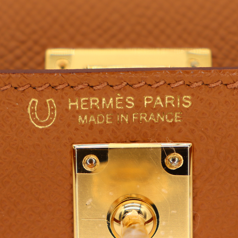 Hermès Kelly II Sellier Mini HSS Gold/Black Epsom Leather Gold Hardware