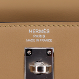 Hermès 25cm Kelly Colormatic Poussiere Swift Leather Palladium Hardware