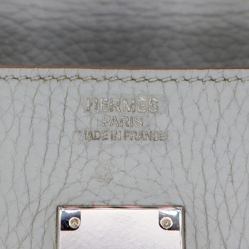 Hermès 35cm Birkin Gris Denim/Togo Leather Palladium Hardware