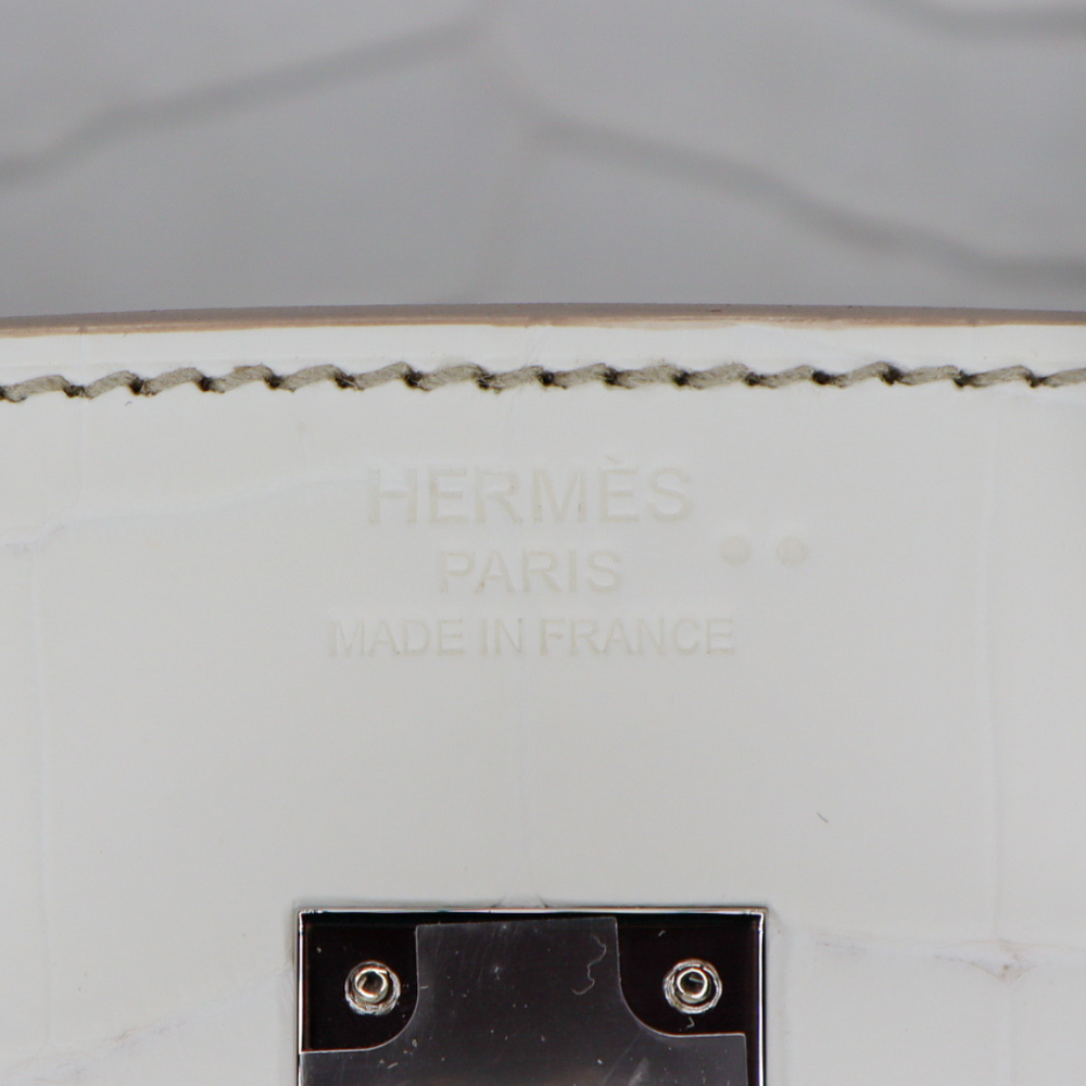 Hermès 25cm Birkin Blanc Himalayan Palladium Hardware exclusive at