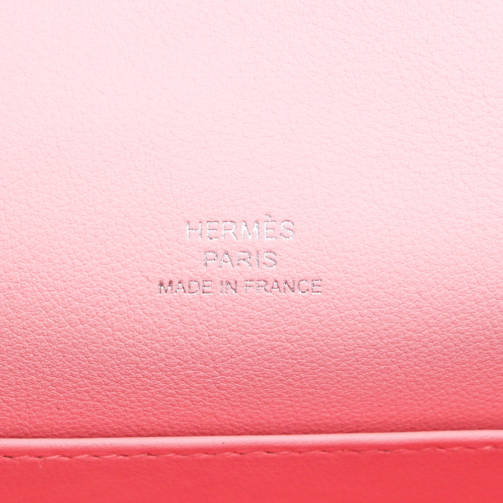 Hermès Kelly Pochette Rose Sakura Swift Leather Palladium Hardware