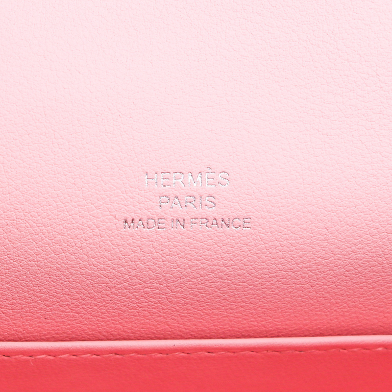Hermès Kelly Pochette Rose Sakura Swift Leather Palladium Hardware