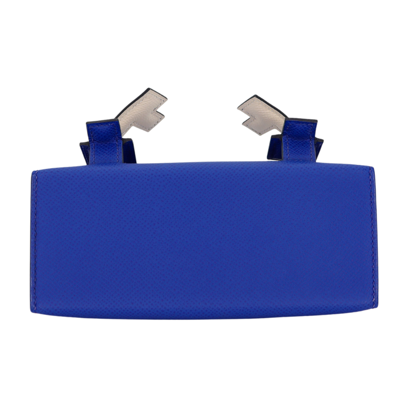 Hermès Kelly Doll Picto Bleu Royale Epsom Leather Palladium Hardware