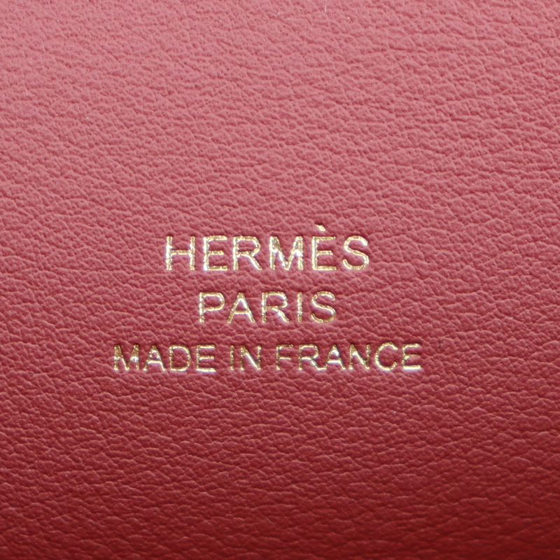 Hermès Kelly Pochette Rouge H Swift Leather Gold Hardware