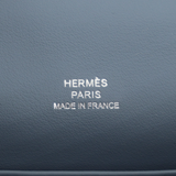 Hermès Kelly Pochette Bleu Lin Swift Leather Palladium Hardware
