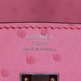 Hermès 25cm Birkin Bubblegum Ostrich Palladium Hardware