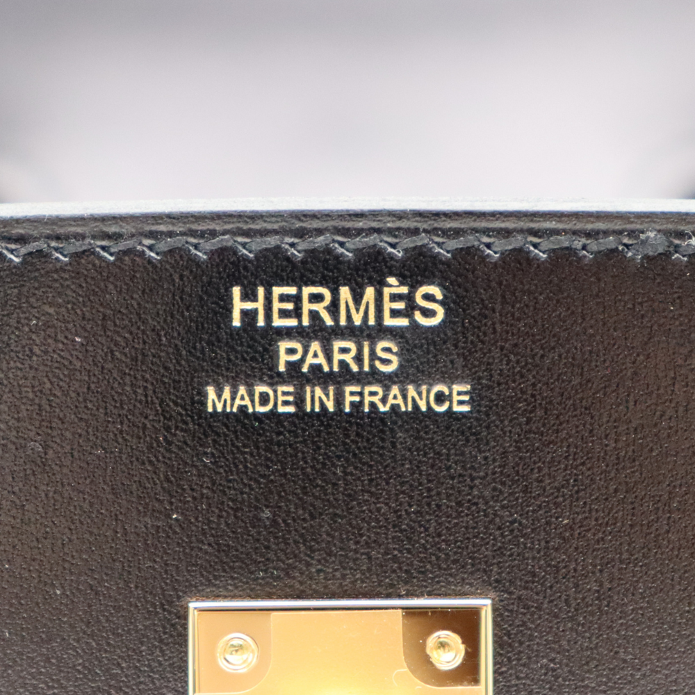 Hermès 25cm Birkin Sellier Black Box Calf Leather Palladium