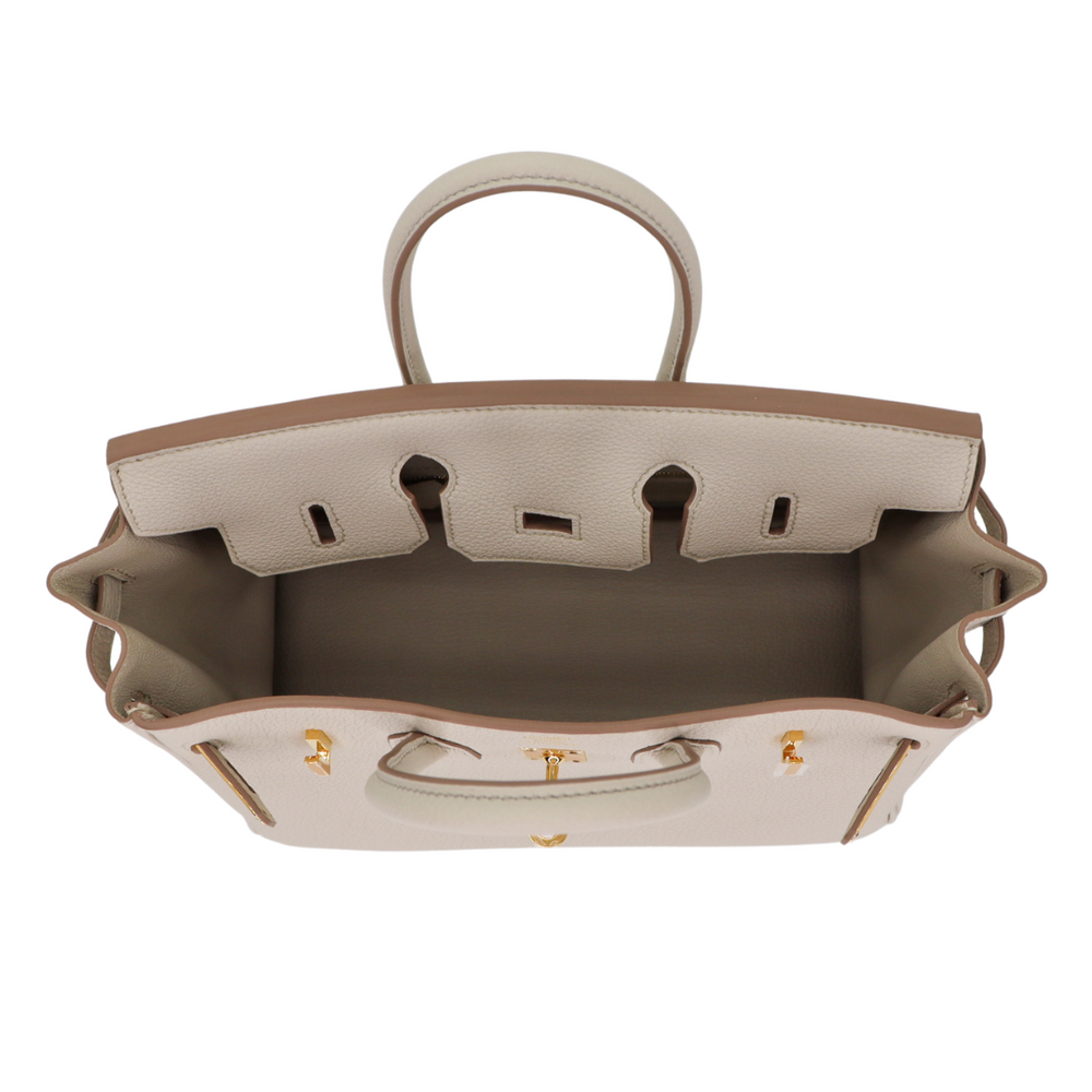 Hermès 25cm Birkin Beton Togo Leather Gold Hardware – Privé Porter