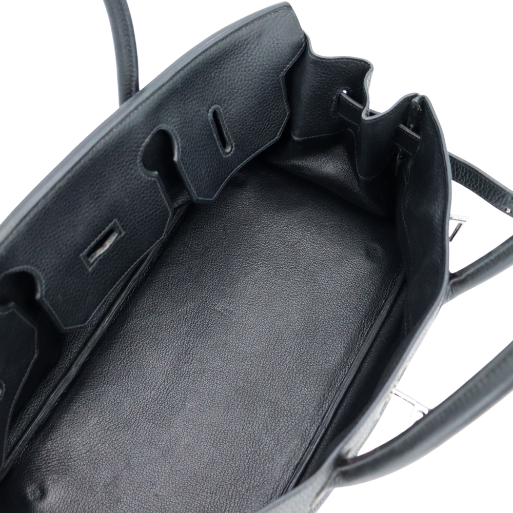 Hermès 42cm Birkin Shoulder JPG Black Clemence Leather Palladium
