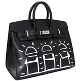 Hermès 20cm Birkin Sellier Disco Chèvre Leather Palladium Hardware