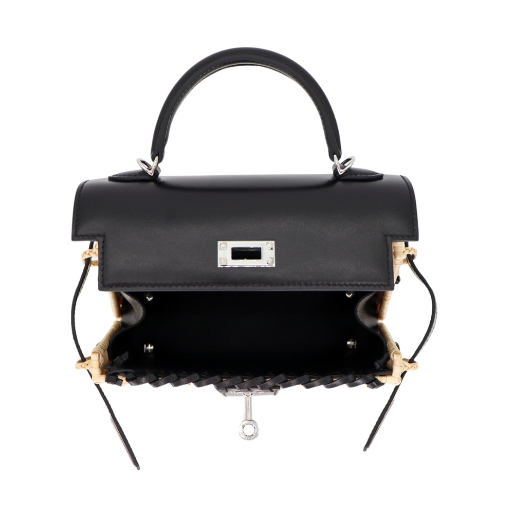 Hermès Kelly Mini Picnic Black Box Calf Leather Palladium Hardware Hermès Kelly Mini Picnic Black Box Calf Leather Palladium Hardware