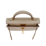 Hermès Kelly II Sellier Mini Craie Epsom Leather Gold Hardware