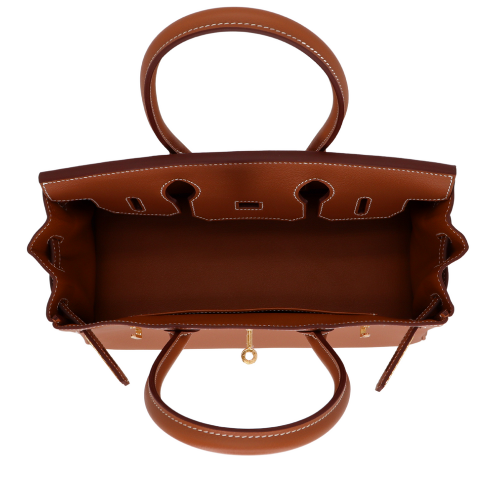 Hermès 29cm Birkin Shoulder Light Gold Evercolor Leather Gold