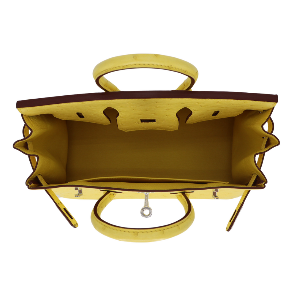 HERMES クリッカーズ オオハシイエロー＆オレンジ Hermes Ostrich Micro Picotin Lock Jaune Citron 1595258 – FASHIONPHILE