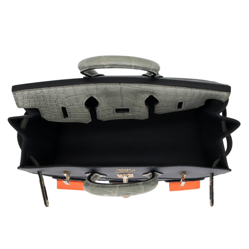 Hermès 20cm Birkin Sellier Faubourg House Rainy Day Jour de Pluie Permabrass Hardware