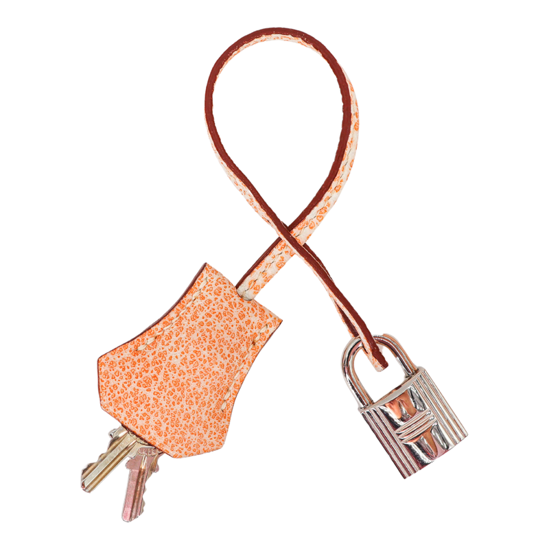 Hermès 30cm Birkin Orange Dalmatian Buffalo Leather Palladium Hardware
