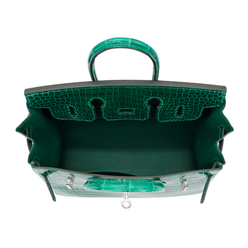 Vert Emeraude Birkin Hermès 25cm Birkin Vert Emeraude Shiny