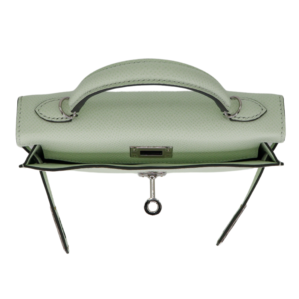 Hermès Kelly II Sellier Mini Bubblegum Epsom Palladium Hardware