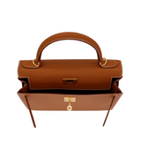 Hermès 28cm Kelly Sellier Gold Epsom Leather Gold Hardware