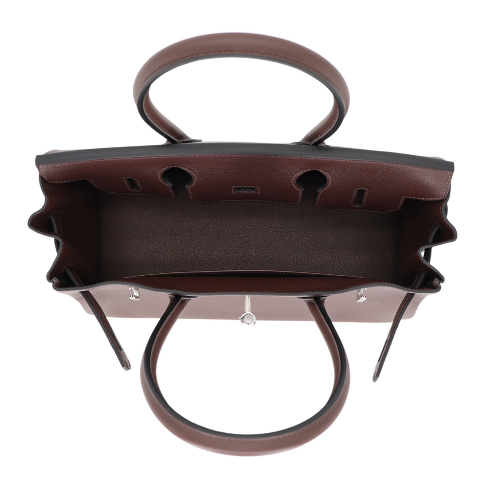 Hermès 29cm Birkin Shoulder Light Moka Evercolor Leather Palladium