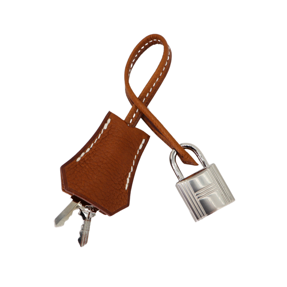 Hermès 25cm Kelly Retourne Fauve Barenia Faubourg Leather