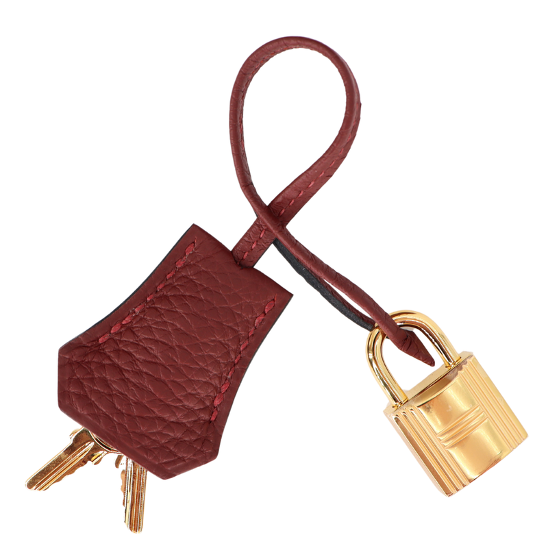 Hermès 25cm Birkin Rouge H Togo Leather Gold Hardware
