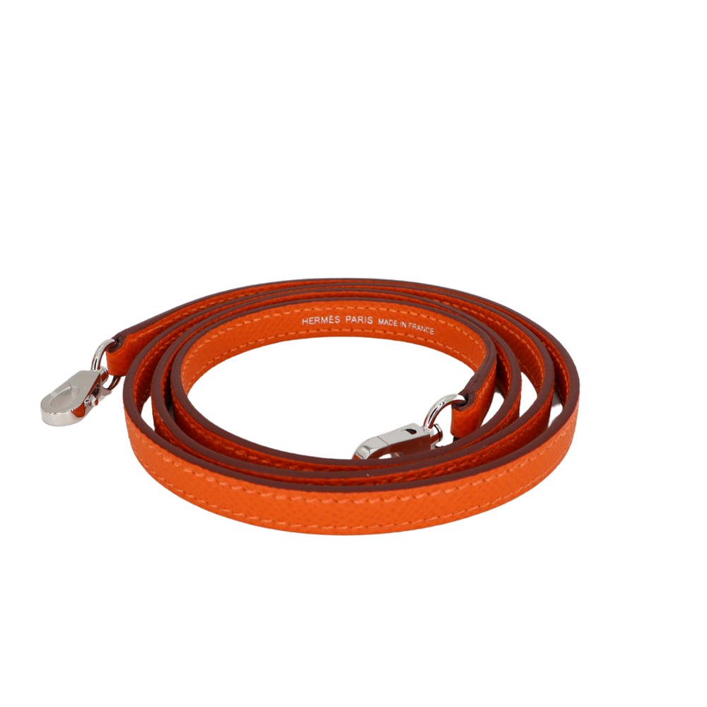 Hermès Kelly II Sellier Mini Orange Epsom Leather Palladium