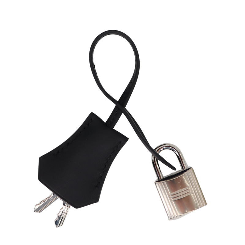 Hermès 29cm Birkin Shoulder Denim/Black Swift Leather Palladium Hardware