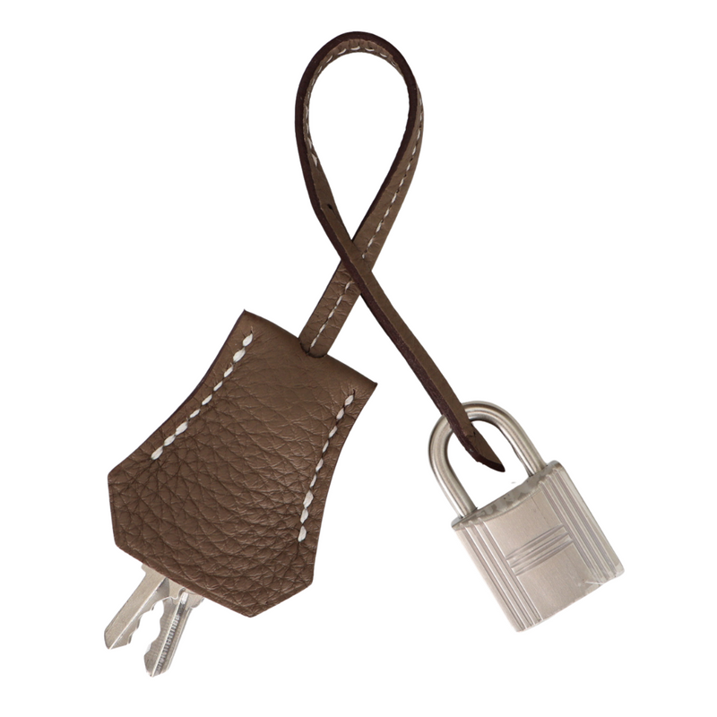 Hermès 25cm Birkin Etoupe Togo Leather Brushed Palladium Hardware