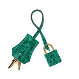 Hermès 25cm Birkin Emerald Shiny Niloticus Crocodile Gold Hardware