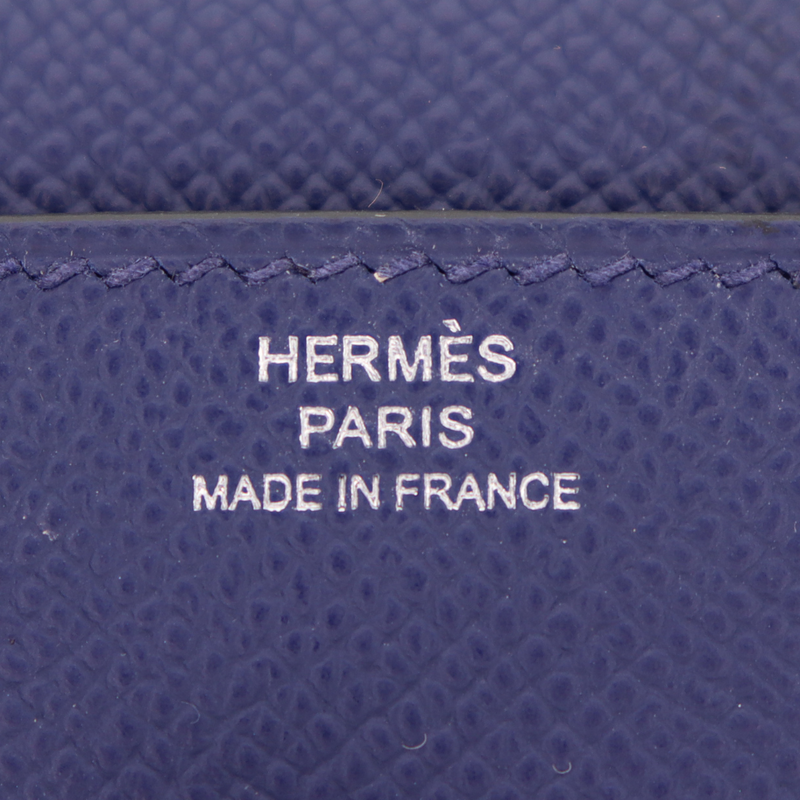 Hermès Kelly Doll Picto Bleu Saphir Epsom Leather Palladium Hardware