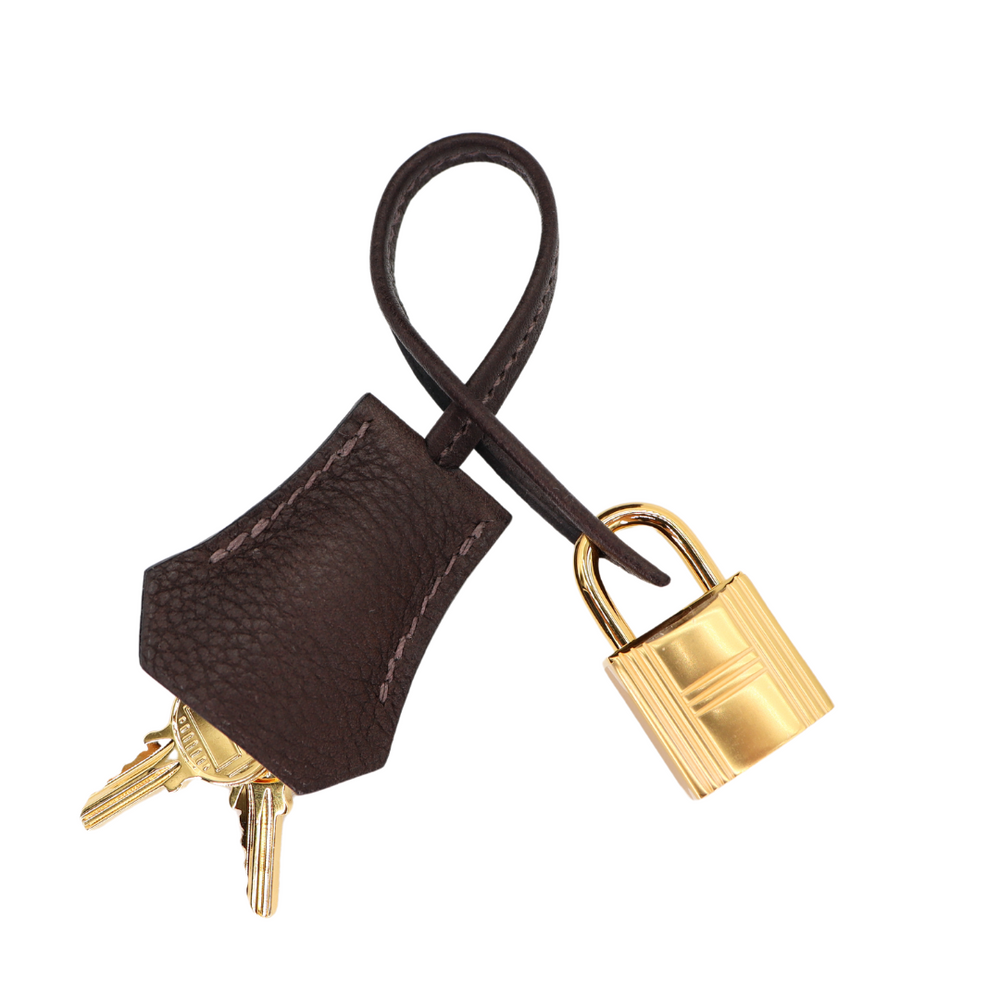 Hermès 25cm Birkin Ebene Barenia Faubourg Gold Hardware – Privé Porter
