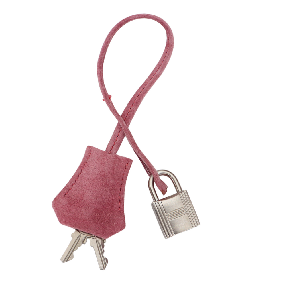 Hermès 35cm Birkin Doblis Pink/Lilac Suede Brushed Palladium