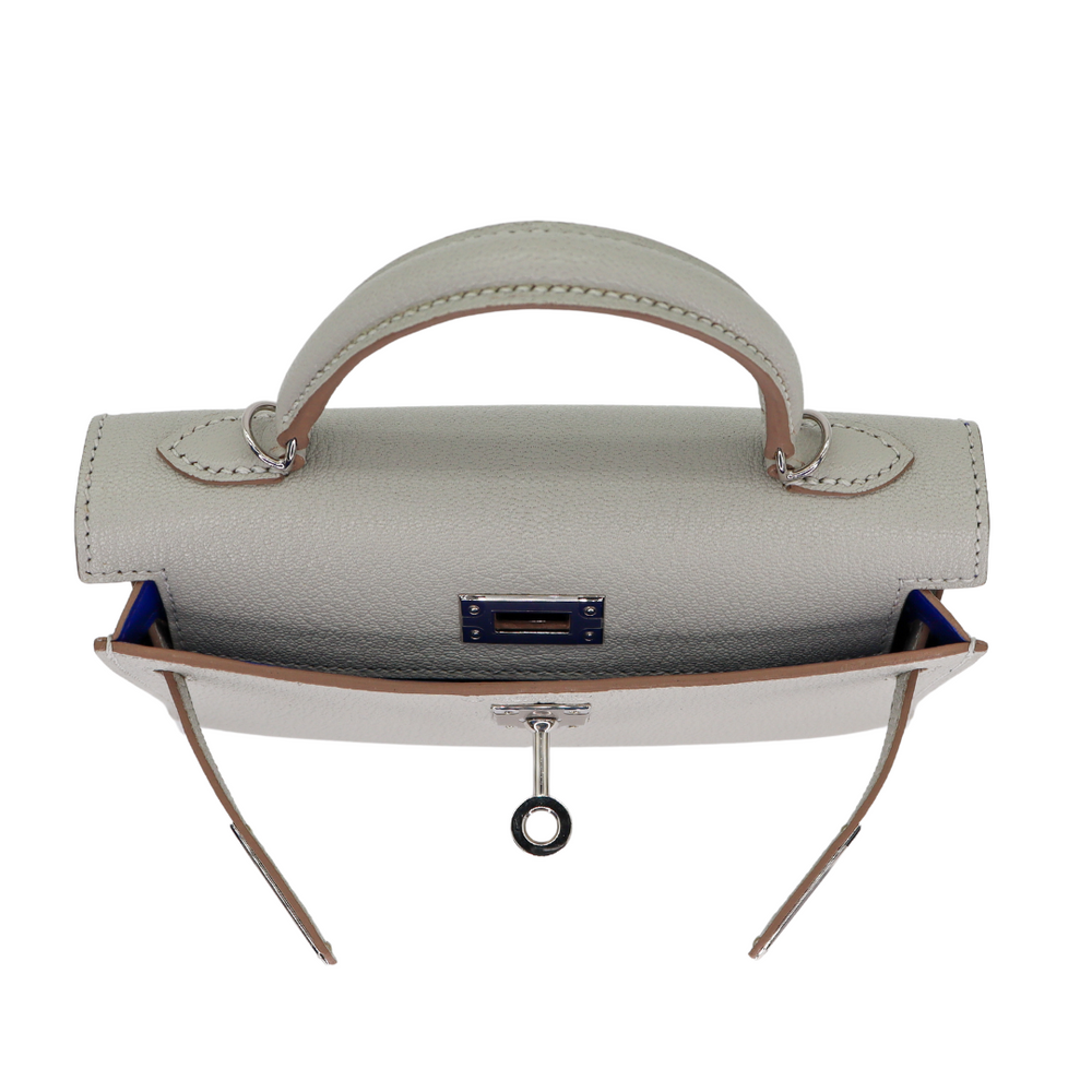 Hermès Kelly II Sellier Mini Black Chevre Leather PHW