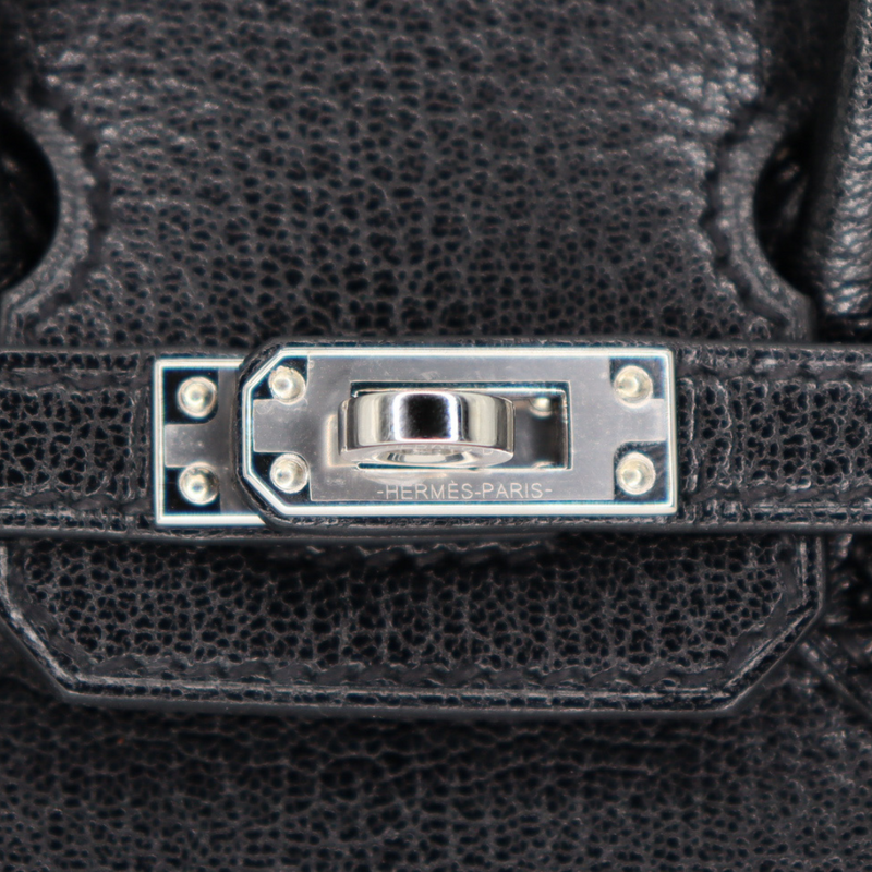 Hermès 20cm Birkin Sellier Disco Chèvre Leather Palladium Hardware