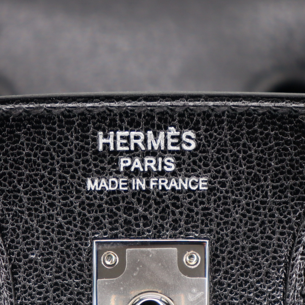 Hermès 20cm Birkin Sellier Vert Cypress Shiny Lizard Gold Hardware