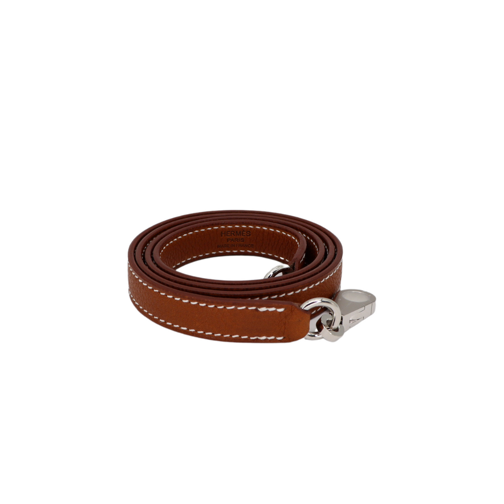 Hermès 25cm Kelly Retourne Fauve Barenia Faubourg Leather