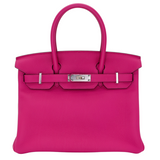 Hermès 30cm Birkin Rose Pourpre Togo Leather Palladium Hardware