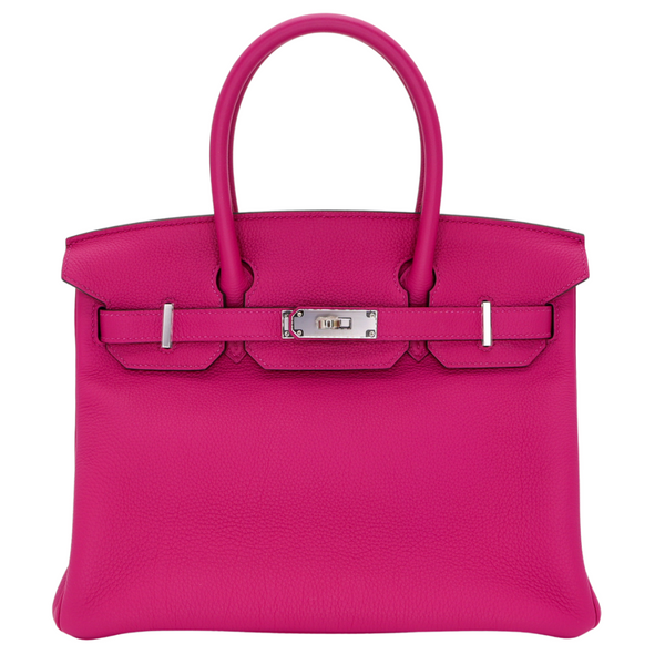 Hermès 30cm Birkin Rose Pourpre Togo Leather Palladium Hardware