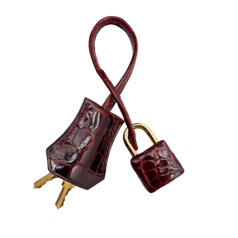 Hermès 28cm Kelly Sellier Bordeaux Epsom Leather Gold Hardware