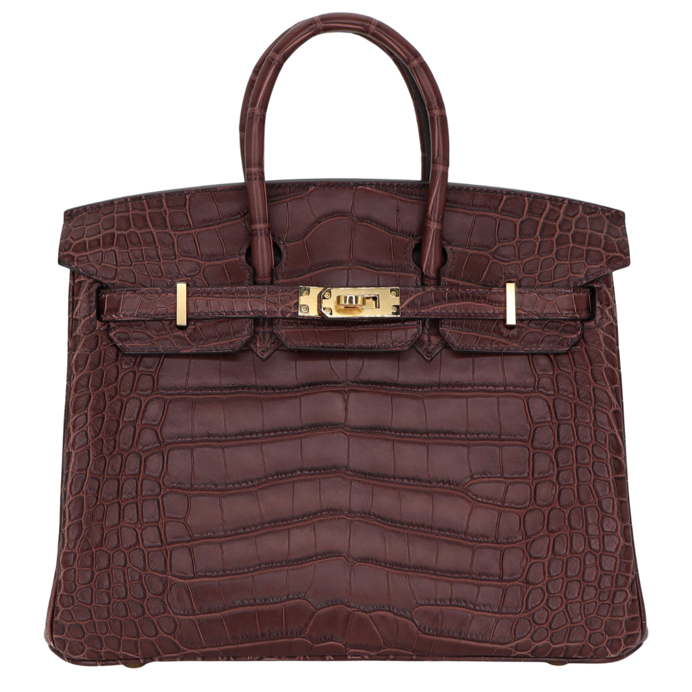 HERMES エスパドリー　ヴィンテージ　23㎝ Hermès 25cm Birkin Havane Matte Alligator Gold Hardware – Privé Porter