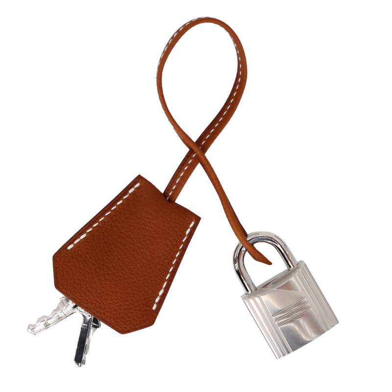 Hermès 42cm Kelly Maxi Fauve Barenia Leather Palladium Hardware