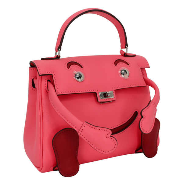 Hermès Kelly Doll "Quelle Idolle" Rose Azalee Swift Leather Palladium Hardware