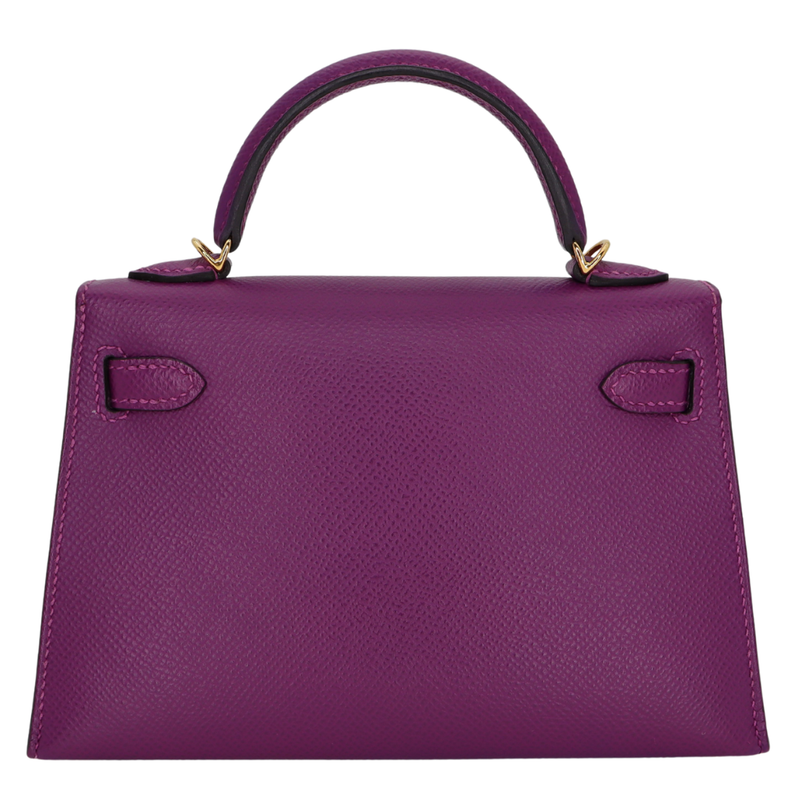 Hermès Kelly II Sellier Mini Anemone Epsom Leather Gold Hardware
