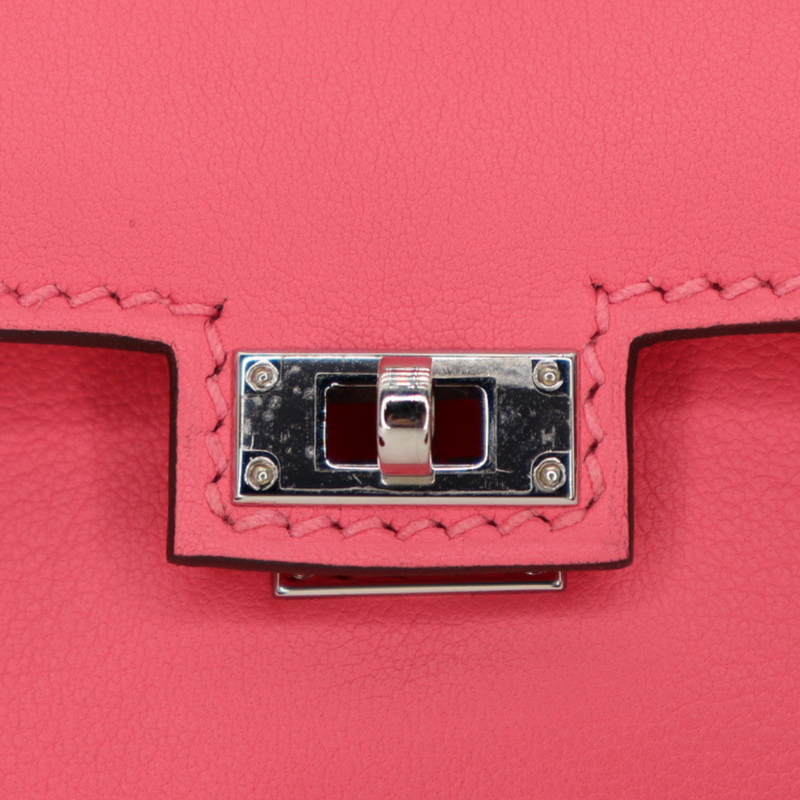 Hermès Kelly Doll "Quelle Idolle" Rose Azalee Swift Leather Palladium Hardware