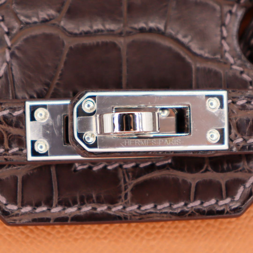 Hermès 20cm Birkin Sellier Faubourg House Day Palladium Hardware